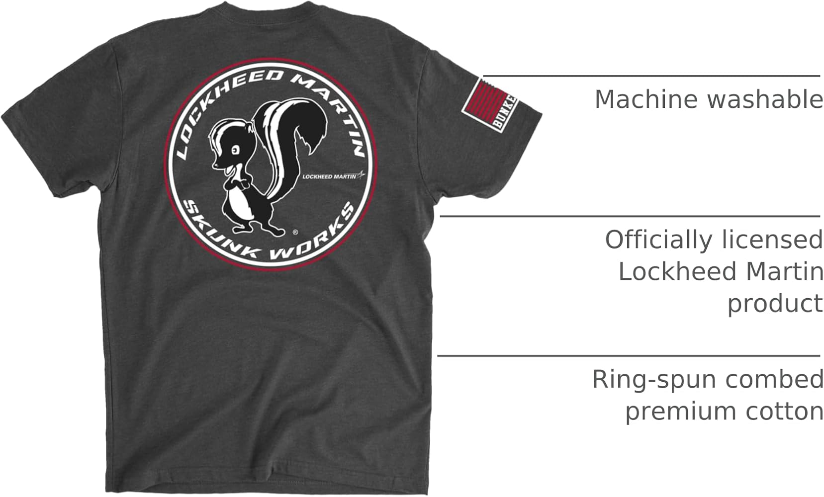 BUNKER 27 Skunk Works T-Shirt, Lockheed Martin Apparel